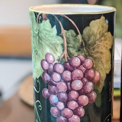 Ceramic big Bottle Holder  Or Flowers/Plant Vase... Hablo Espanol 