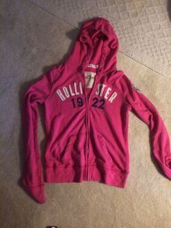 Hollister hoodie jacket pink