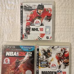 PS3 games  3 Sports titles