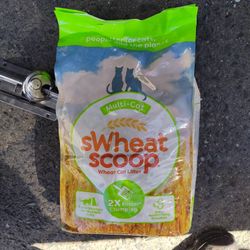 Multi-cat Swheat Scoops Wheat Cat Litter 15pound Bag