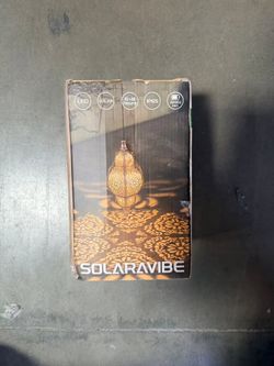 Solar Hanging Lanterns – LED Moroccan-Style Outdoor Lights – Open Box