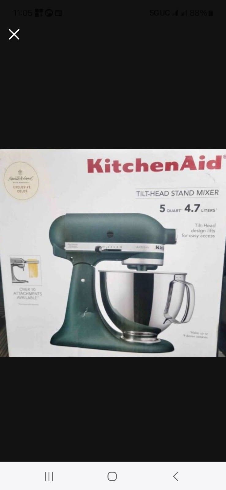 5qt KITCHENAID MIXER
