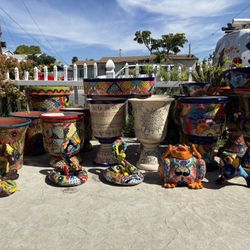Macetas De Talavera Y Decorasiones,diferentes Diseños Y Diferentes $$presios 