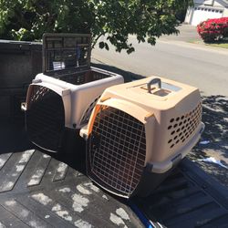 Small Dog Cat Rabbit Bunny Kennel Crate Carrier Like New 24" L by 14” W by 14” $25 Each