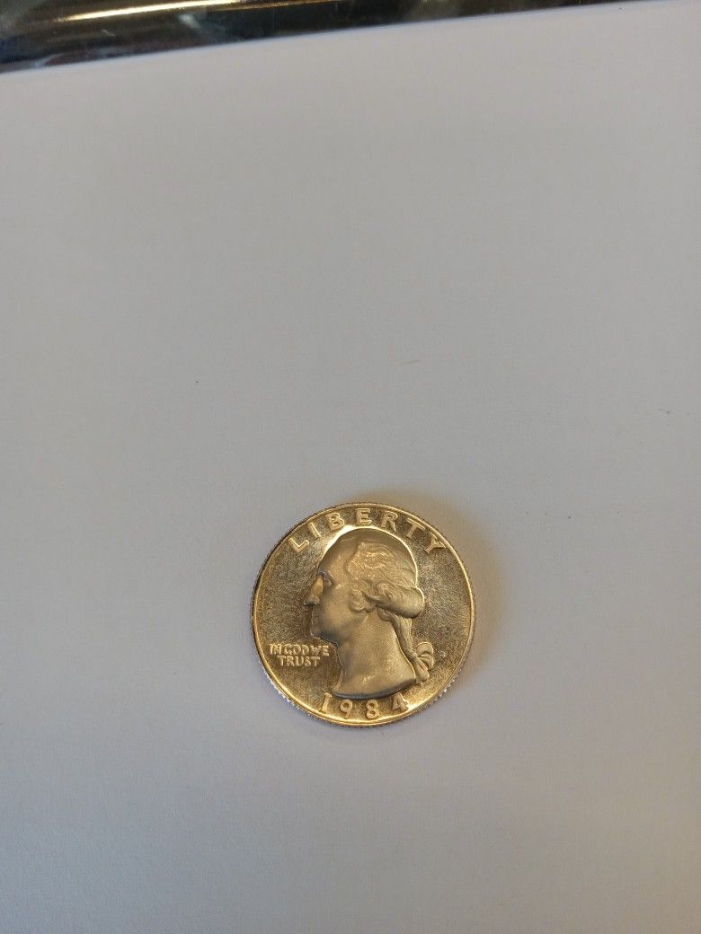 1984 Washington S Quater Errow Rim Edge Double Die (Rare Coin)