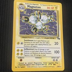 Pokemon Magneton Fossil Holo 