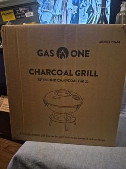 14" round charcoal grill