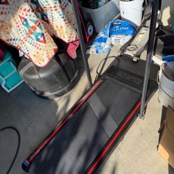 compact running/walking machine treadmill with wheels (missing remote)