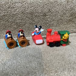 4 Disneyland 40th Anniversary View Finders McDonald’s Splash Space Pooh Train