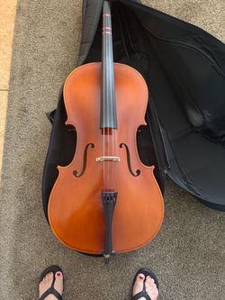 Acoustic Cello with Soft Case