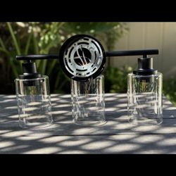 3 Light Bathroom Matte Black   No Light Bulb