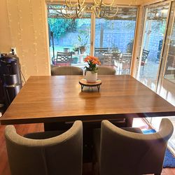 Dining Table & Four Bar Stools