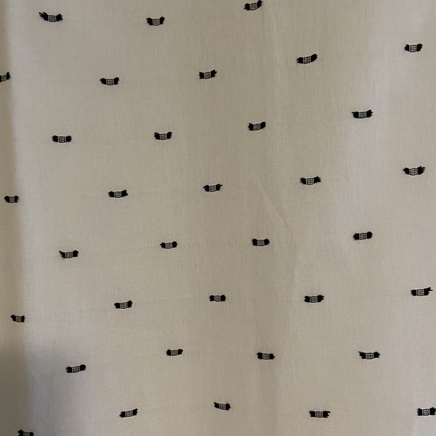 Black & White Clipped Dot 99.9% Blackout Curtain Panel 95x42" NEW! Pillowfort 