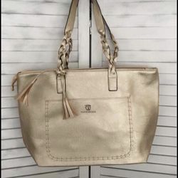 Gold Braided Shoulder Bag