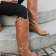 Sam Edelman Womens Penny Whiskey Leather Destress Riding Boots size 9 