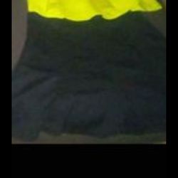 Size medium skirt and size small lime green blouse
