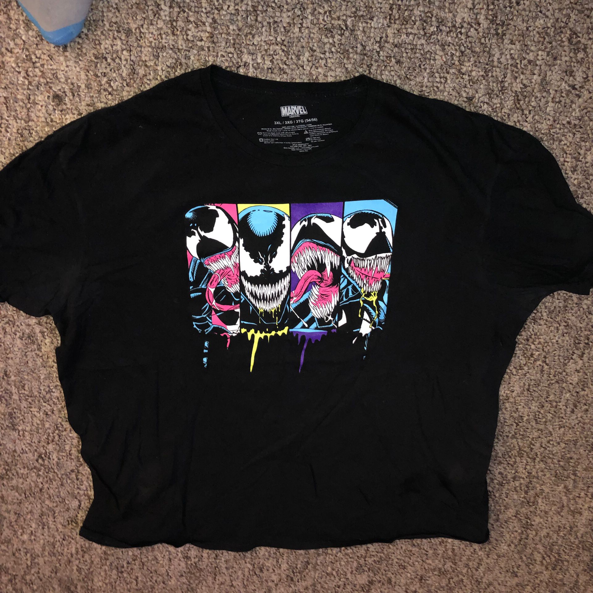 Mens Size 3XL Venom Tshirt By Marvel