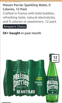 Maison Perrier Sparkling Water 12 Pack