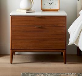West Elm Parker Marble Grand Nightstand (28")