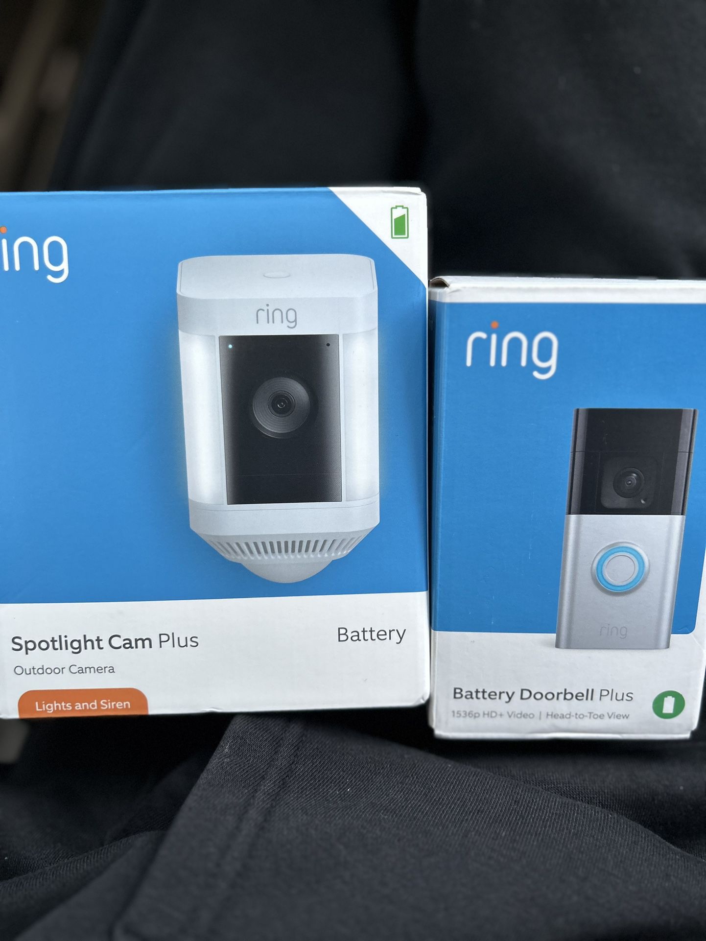 Ring Spotlight Cam Plus And Ring Battery Doorbell Plus Set 