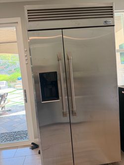 GE Monogram 42” Built-In Side-by-Side Refrigerator — Stainless Steel — $1,300 OBO