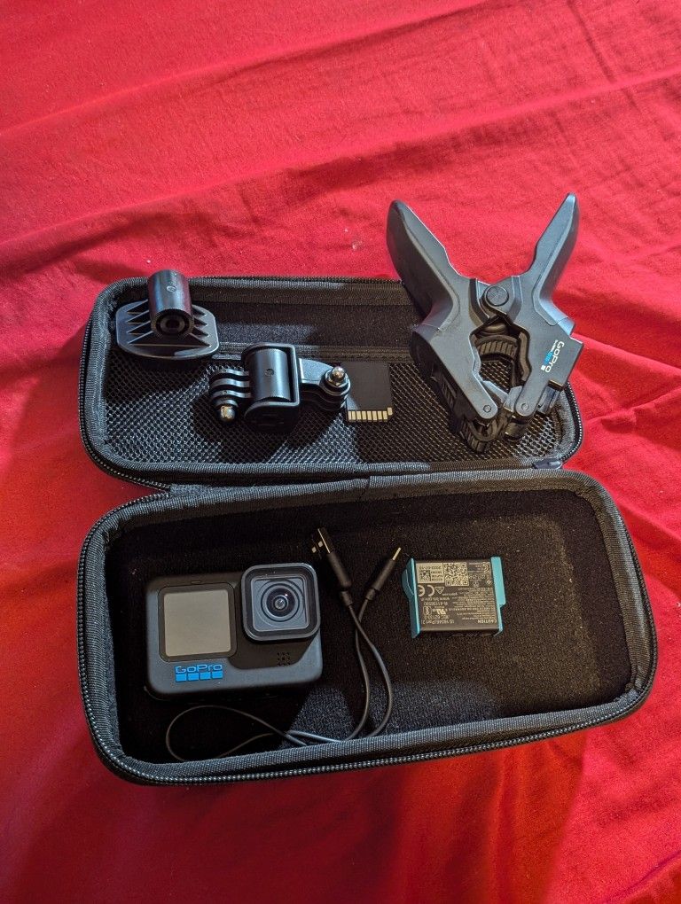 GoPro Hero 10 W/ Case And Accessories