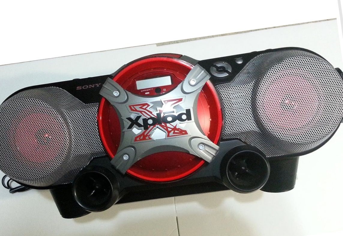 Sony Xplod CFD-G505 Mega Bass AM FM Radio CD Cassette Boom Box