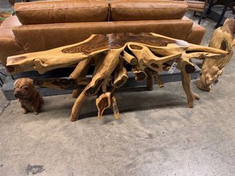 Solid Rosewood Branch Hallway Sofa Console 
