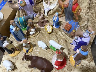 Handmade Ceramic Nativity Scene 