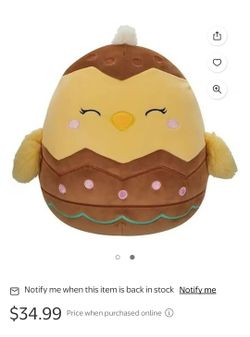 Squishmallows Easter Chick  Aimee Inside Chocolate Egg 16 in - Stuffed Plush