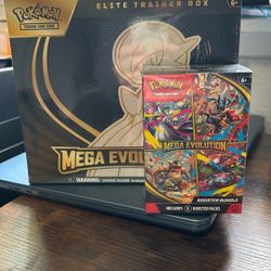 Mega Evolutions ETB And Booster bundle
