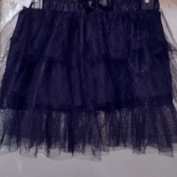 New Spirit Halloween Sexy Women's Black Lace Tutu Costume Skirt