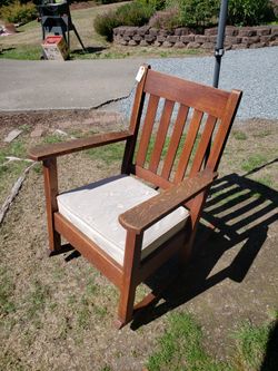 Antique Mission Oak Rocking Chair