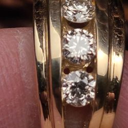 Genuine Diamond 1.25 tcw - 14k Gold 13.7grm