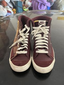 Burgundy Nike Blazer Mid 77