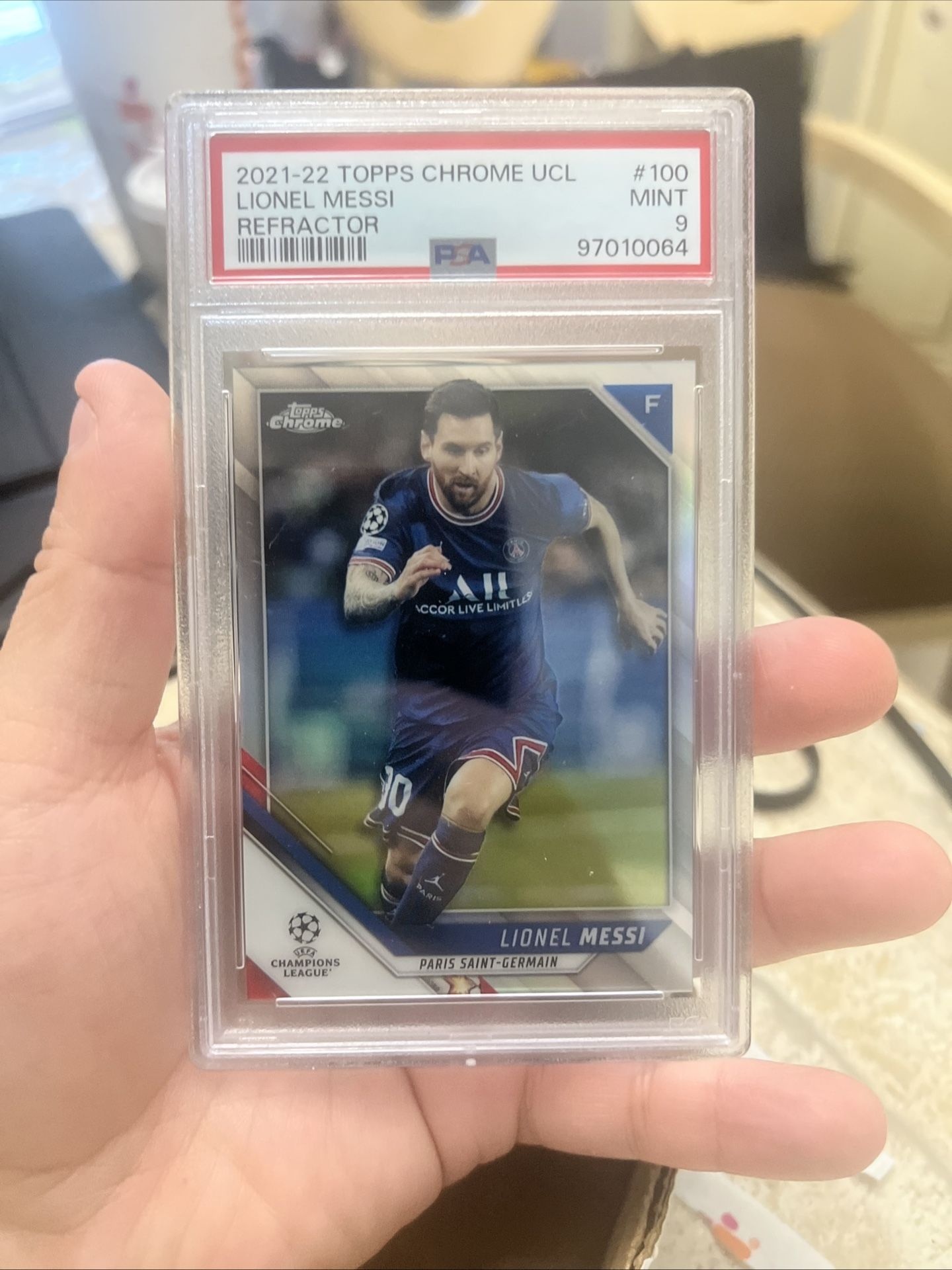 LEONEL MESSI TOPPS CHROME REFRACTOR