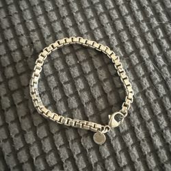 Tiffany & Co. Venetian Box Chain Bracelet 6.5 In.