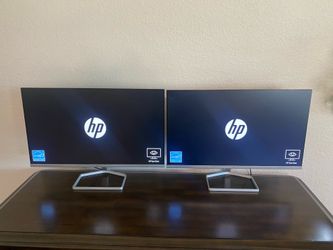Two HP 24 inch Full HD IPS monitors - Model: M24f