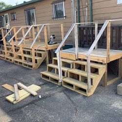 3 Steps, 32” Tall X 36” Wide Mobile Home Entryway 