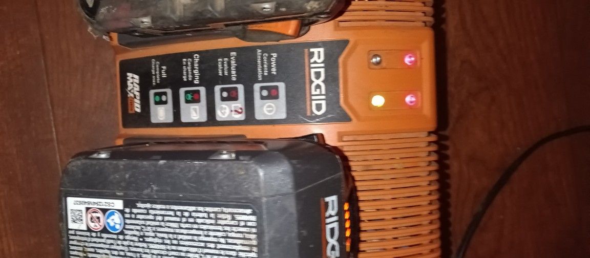 RIDGID TWIN BATTERY CHARGER