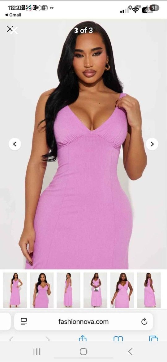 Pink Womens Fashion Nova Dress