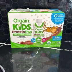 Orgain USDA Organic Kids Nutritional Protein Shake, Chocolate, 8 fl oz 