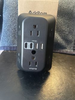 Addtam Surge Protector – 6 Outlets + 4 USB Ports (2 USB-C)