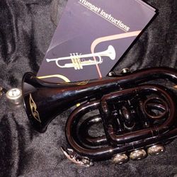 Trumpet Pocket (Black Beautiful Color)Engraving Decoration Designs