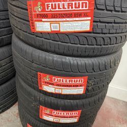 BRAND NEW TIRES 225/30r20 FULLRUN FOR SALE SET OF 4 TIRES $329 WITH INSTALLATION AND BALANCING 