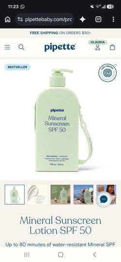 Unopened mineral sunscreen