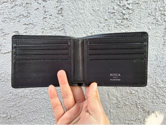 BOSCA Brand Black Slim Men’s Wallet