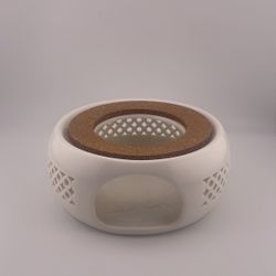 5.3inch Ceramic Teapot Warmer Holder BaseCoffee Water Warmer Candle Heating Base