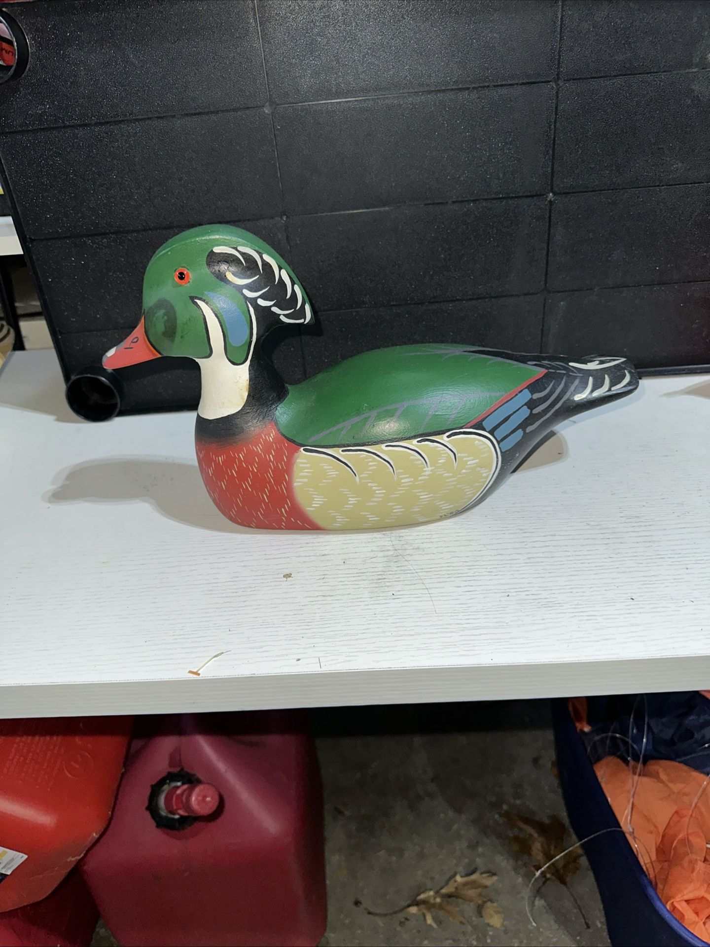 Vintage Handcrafted Wooden Duck (1986)