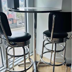 Barstools and Table